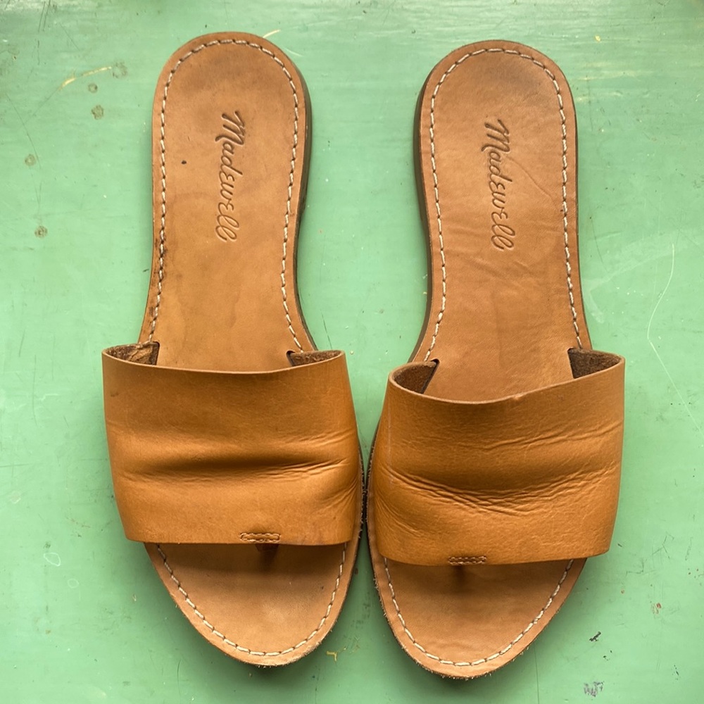Leather Cognac Madewell sandals